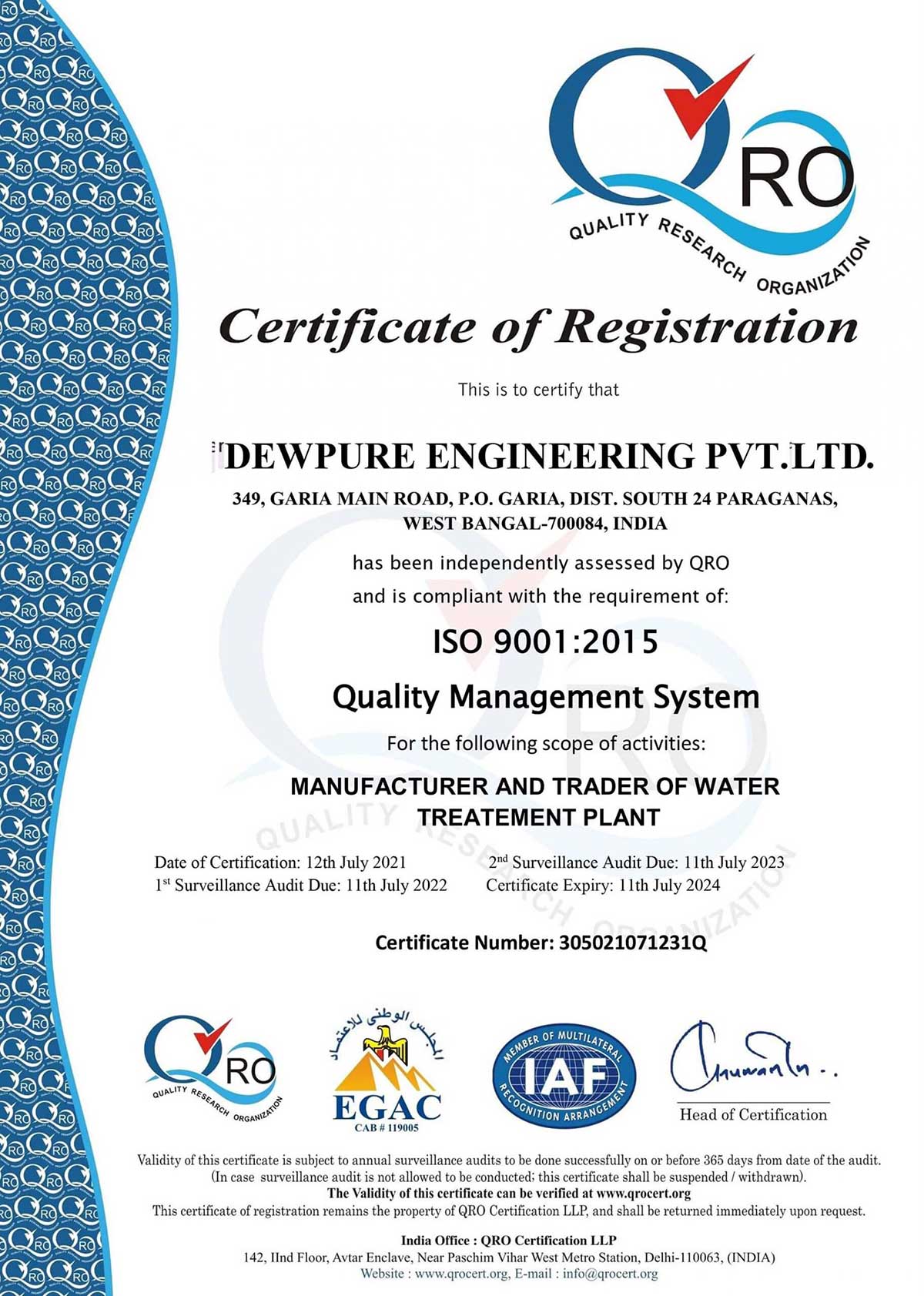 ISO Certificated